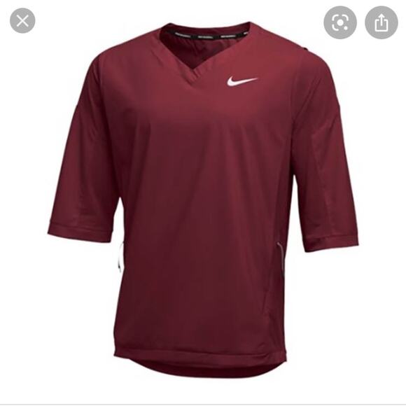 NWT Nike Baseball 3/4 Sleeve Hot Jacket S - Picture 1 of 4